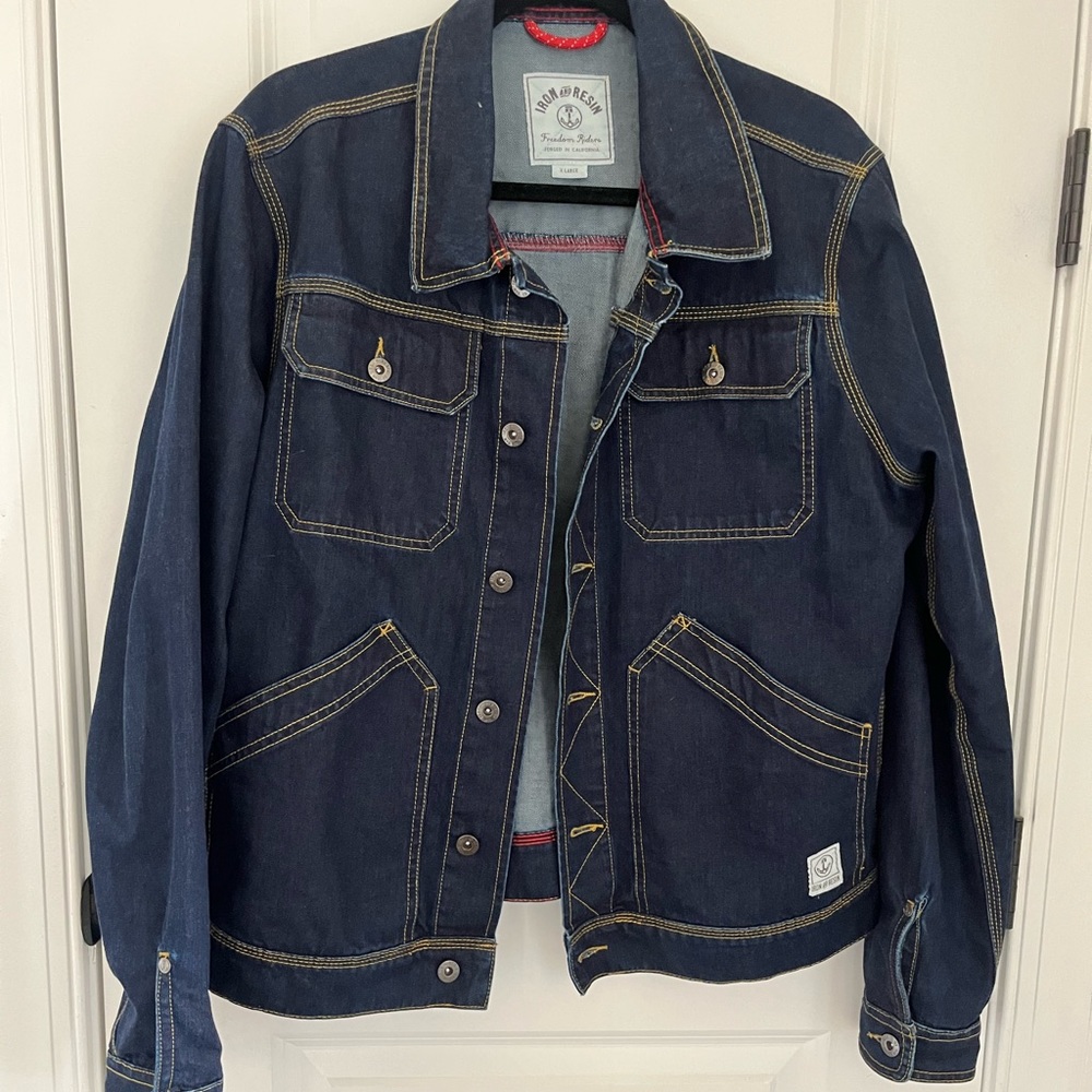 Iron & Resin Dark Blue Denim Jacket